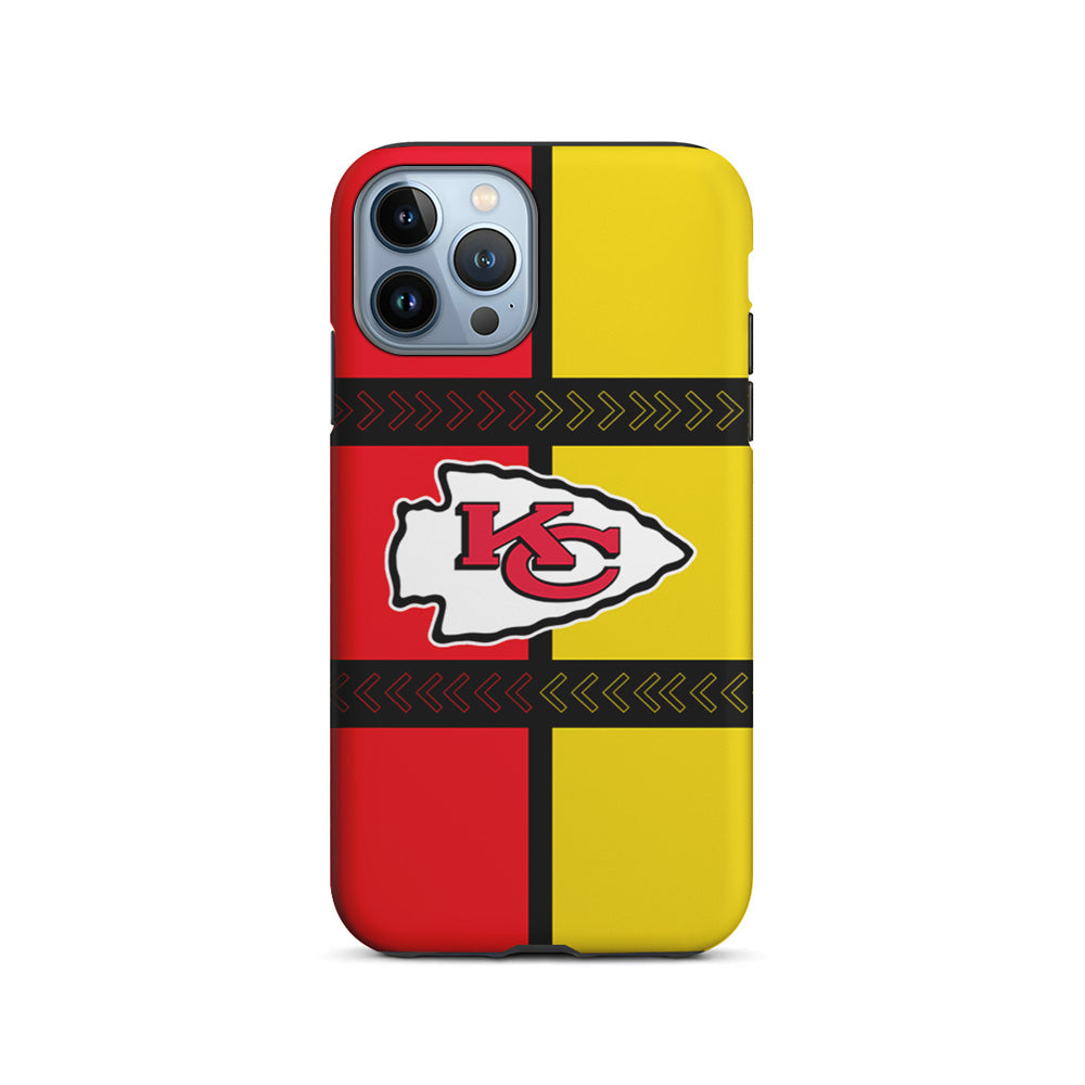 NFL Kansas City Chiefs Colorful iPhone 14 Pro Case