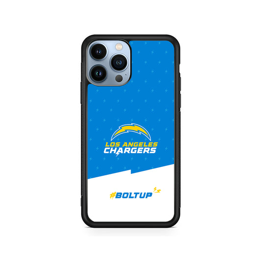 NFL Los Angeles Chargers Pattern iPhone 15 Pro Case