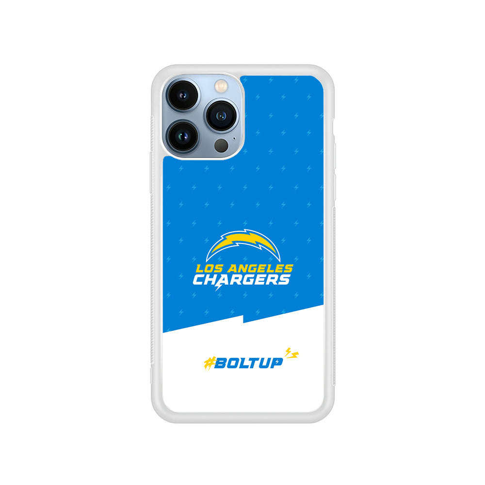 NFL Los Angeles Chargers Pattern iPhone 15 Pro Case