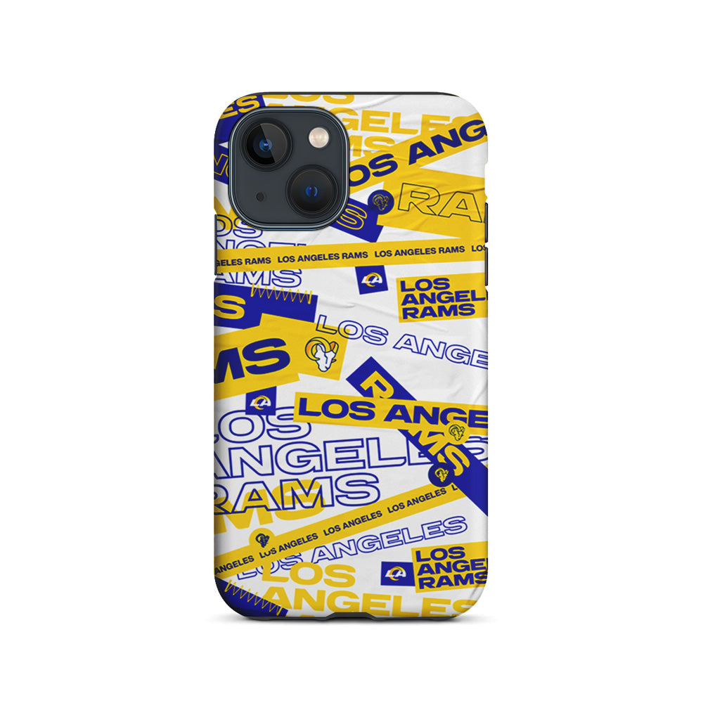 NFL Los Angeles Rams Logo Pattern iPhone 15 Plus Case