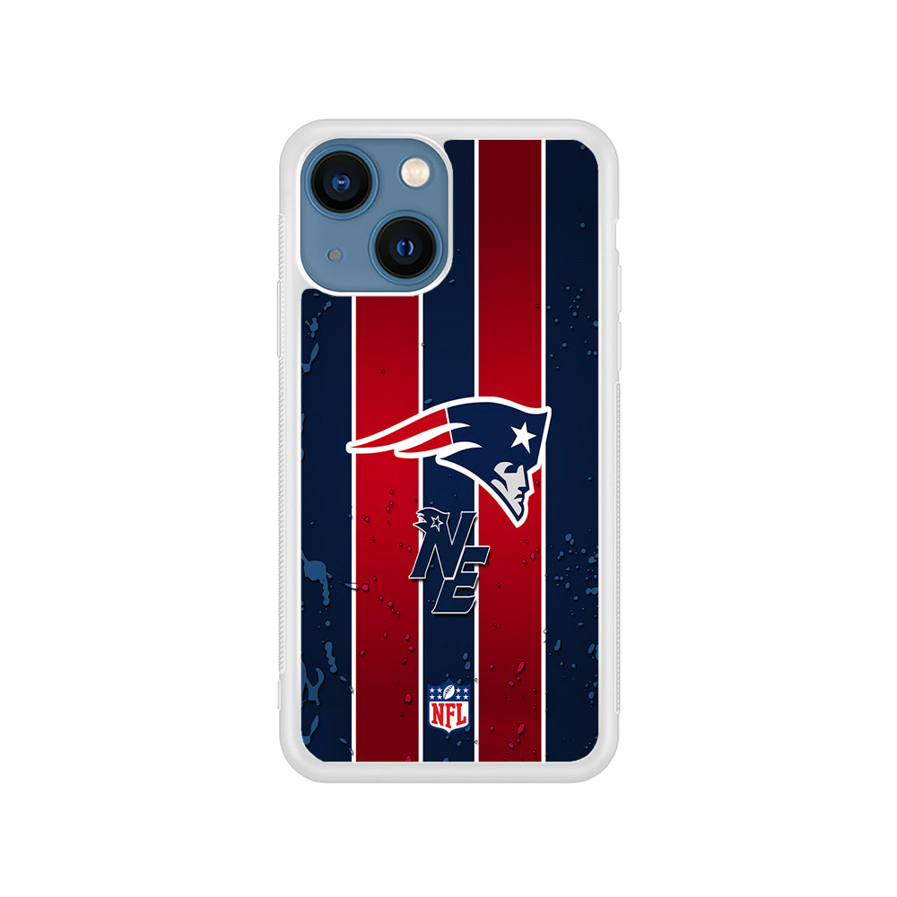 NFL New England Patriots Flag Line iPhone 15 Plus Case