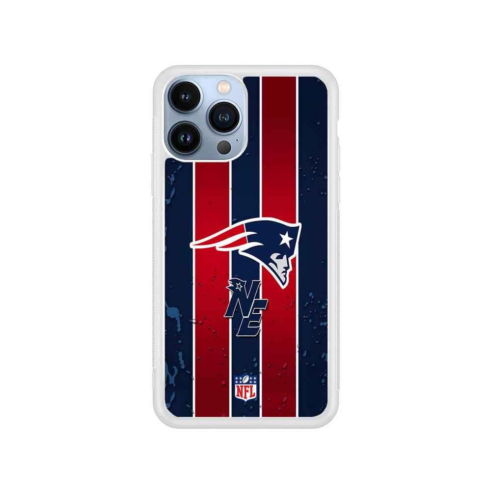 NFL New England Patriots Flag Line iPhone 14 Pro Case