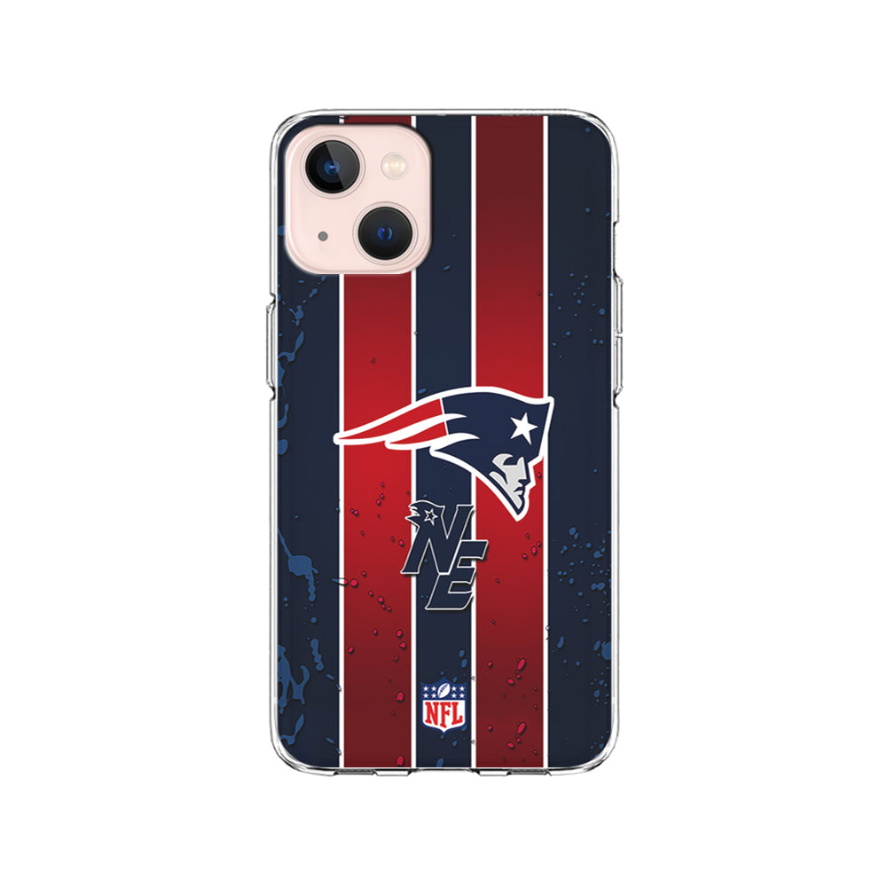 NFL New England Patriots Flag Line iPhone 15 Plus Case