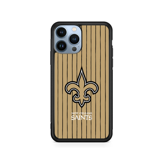 NFL New Orleans Saints Striped iPhone 15 Pro Case