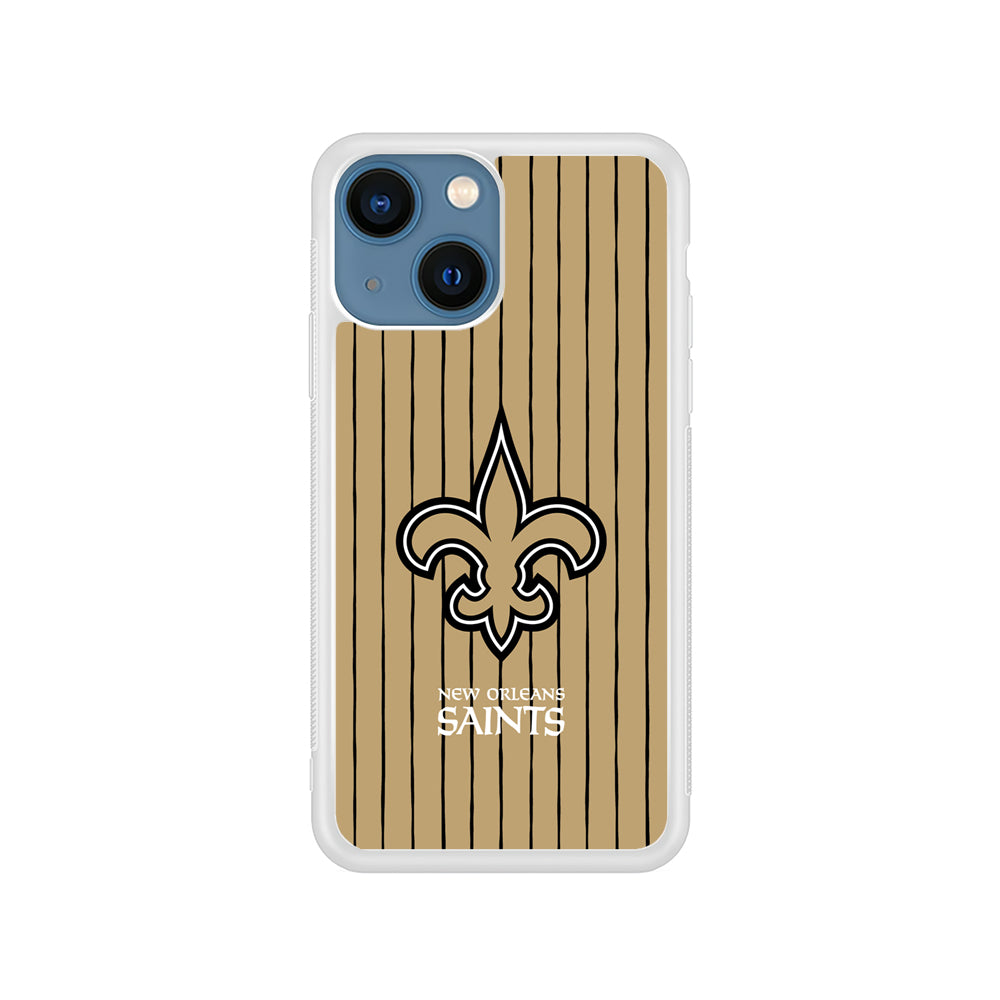 NFL New Orleans Saints Striped iPhone 15 Plus Case