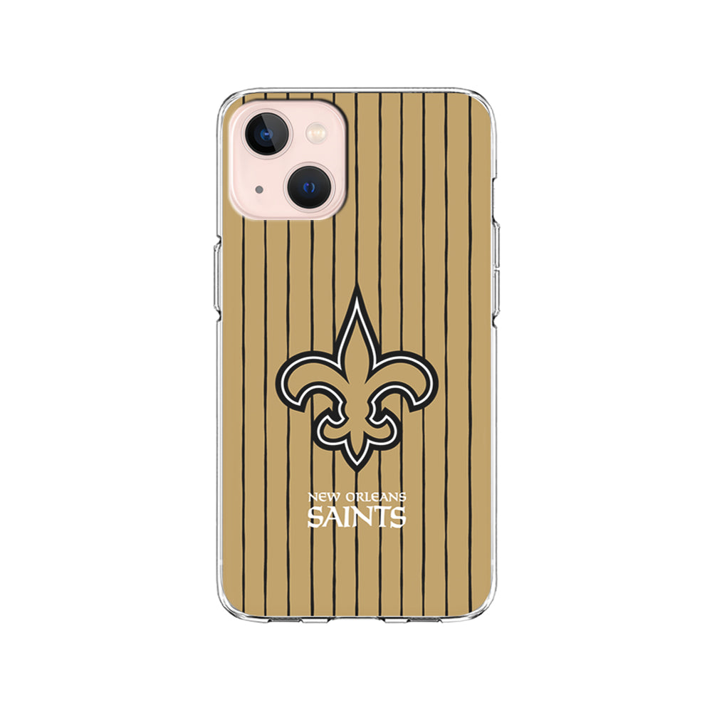 NFL New Orleans Saints Striped iPhone 15 Plus Case