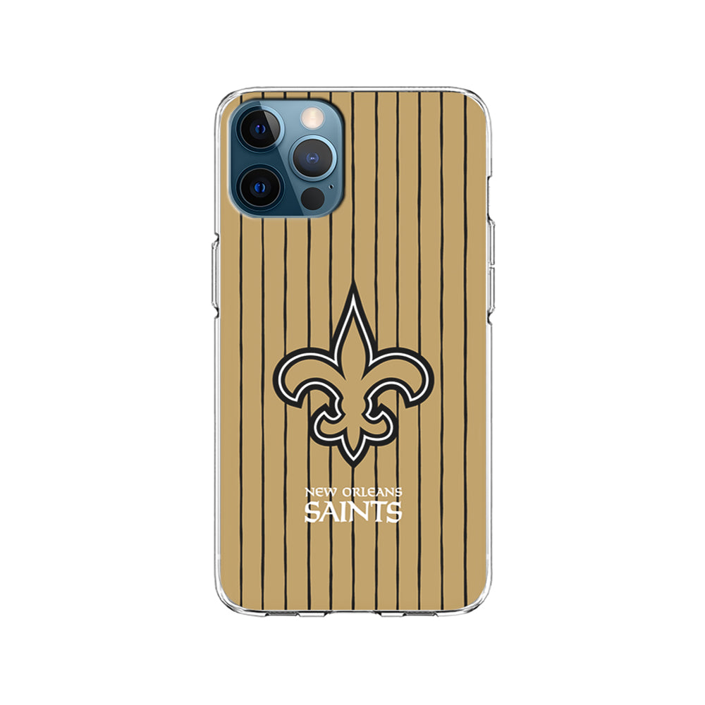 NFL New Orleans Saints Striped iPhone 15 Pro Case