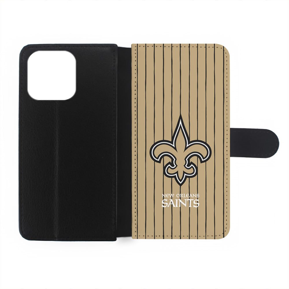 NFL New Orleans Saints Striped iPhone 15 Plus Case