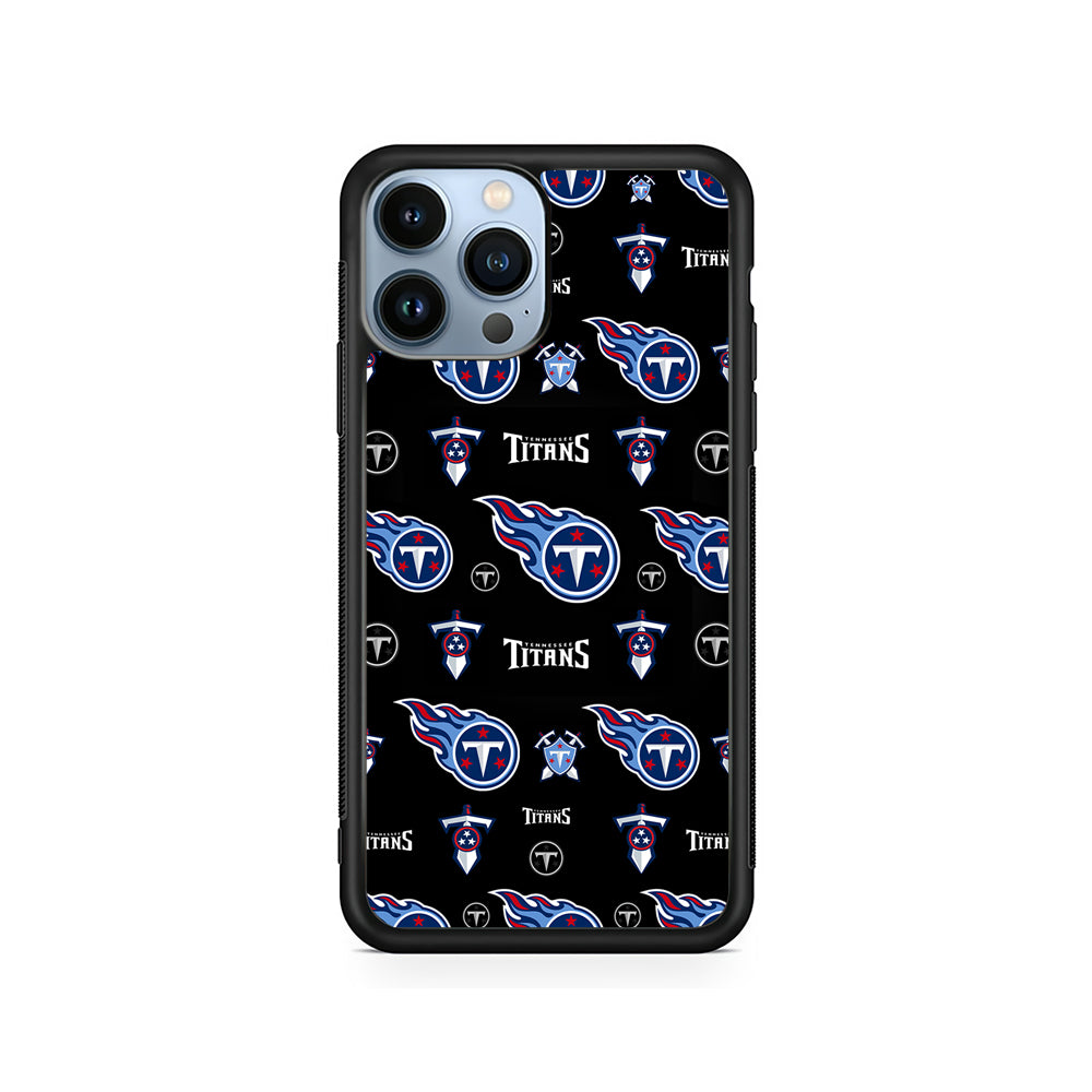 NFL Tennessee Titans Pattern iPhone 15 Pro Case