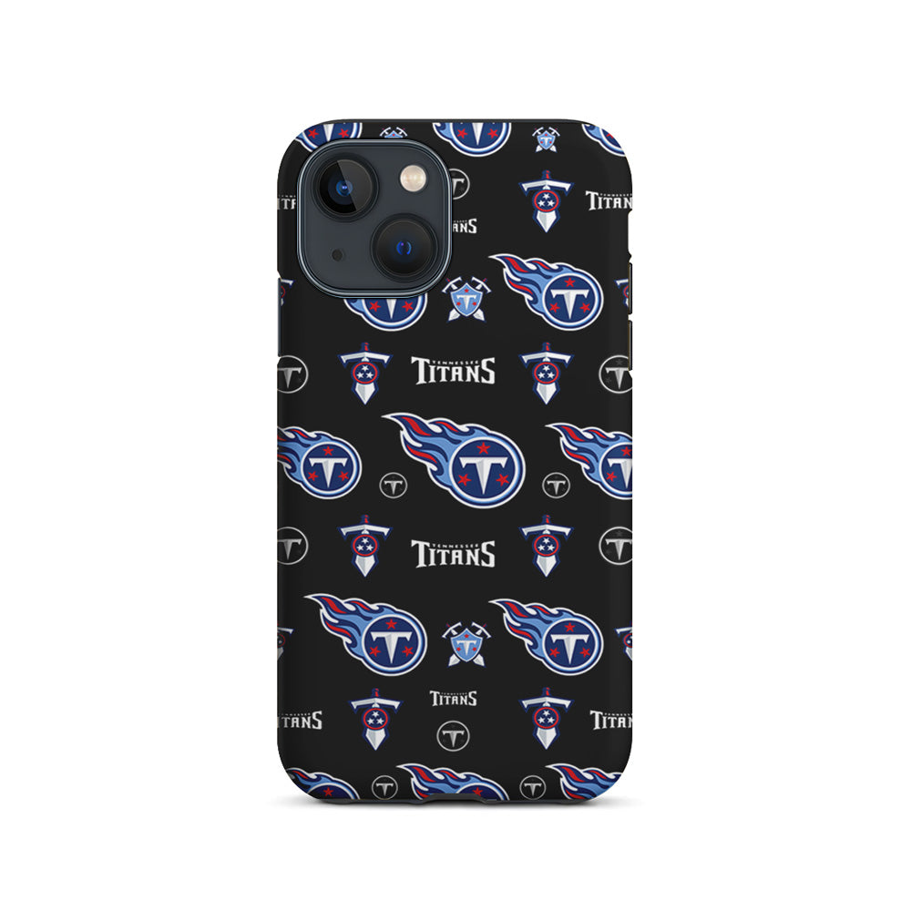 NFL Tennessee Titans Pattern iPhone 15 Plus Case