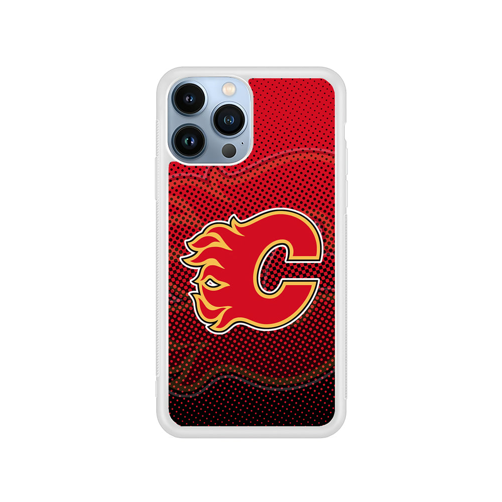 NHL Calgary Flames Dot iPhone 15 Pro Case