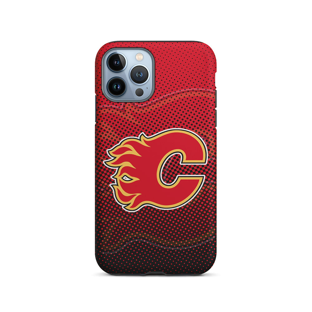 NHL Calgary Flames Dot iPhone 15 Pro Case