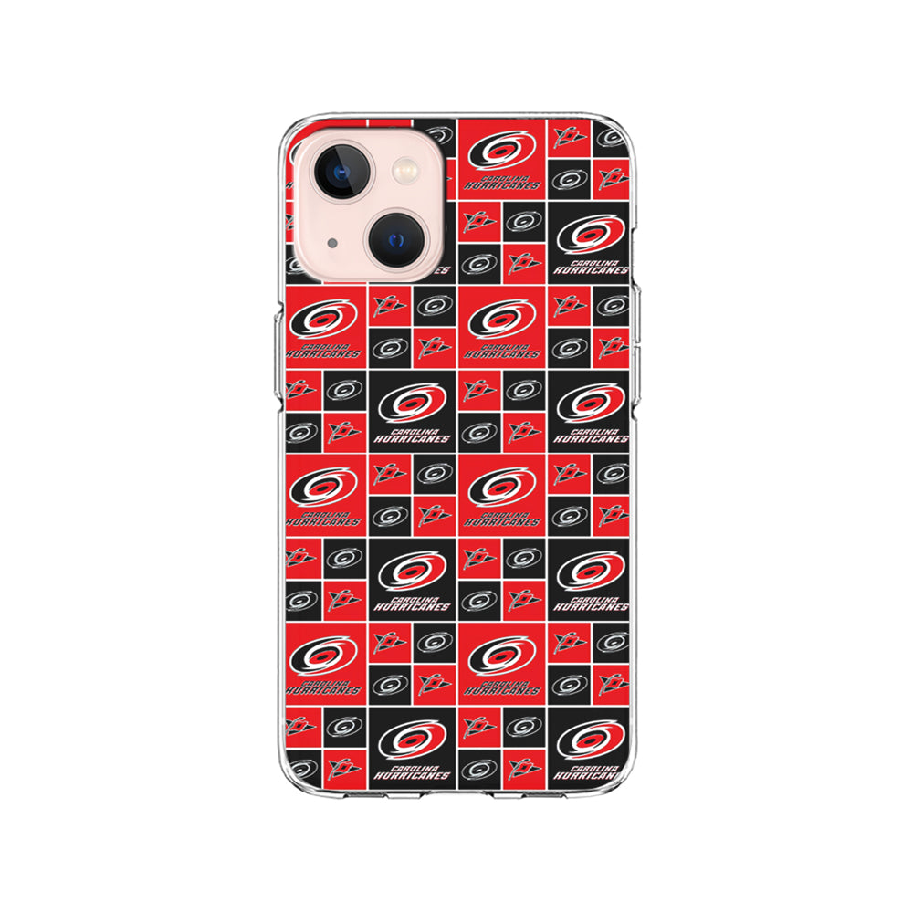 NHL Carolina Hurricanes Pattern iPhone 13 Mini Case