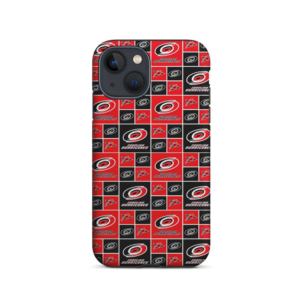 NHL Carolina Hurricanes Pattern iPhone 13 Mini Case