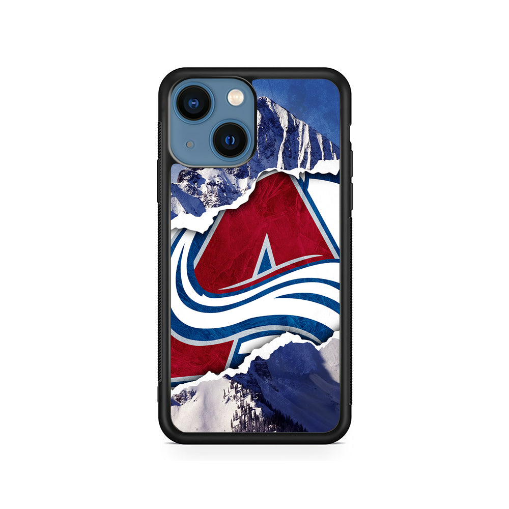 NHL Colorado Avalanche Mountains iPhone 15 Plus Case