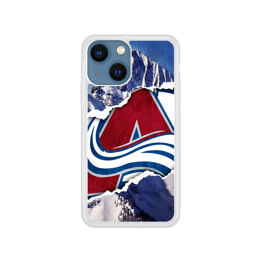 NHL Colorado Avalanche Mountains iPhone 15 Plus Case