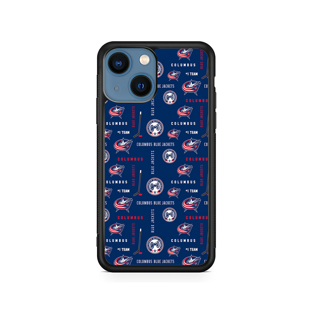 NHL Columbus Blue Jackets Design iPhone 13 Mini Case