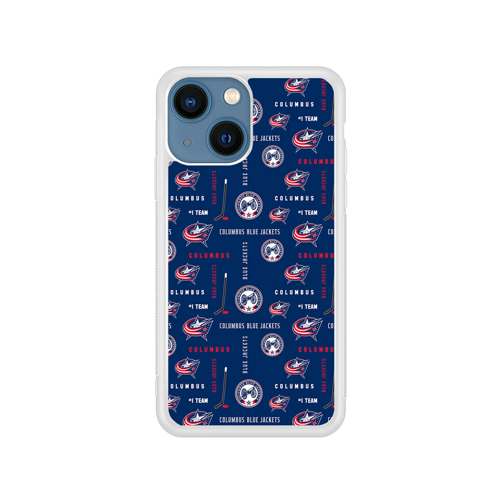 NHL Columbus Blue Jackets Design iPhone 13 Mini Case