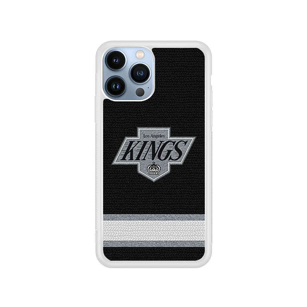 NHL Los Angeles Kings Pattern iPhone 15 Pro Case