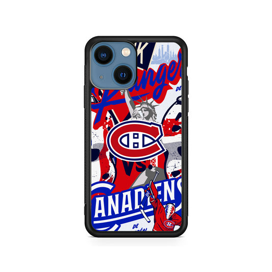 NHL Montreal Canadiens Rangers iPhone 15 Plus Case