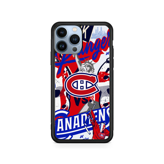 NHL Montreal Canadiens Rangers iPhone 15 Pro Case