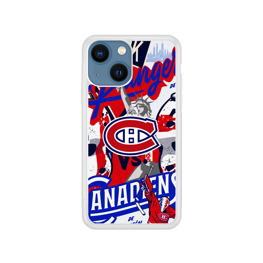 NHL Montreal Canadiens Rangers iPhone 15 Plus Case