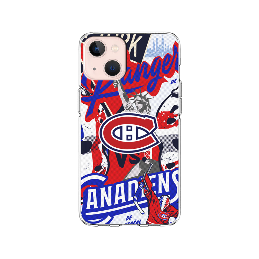 NHL Montreal Canadiens Rangers iPhone 15 Plus Case