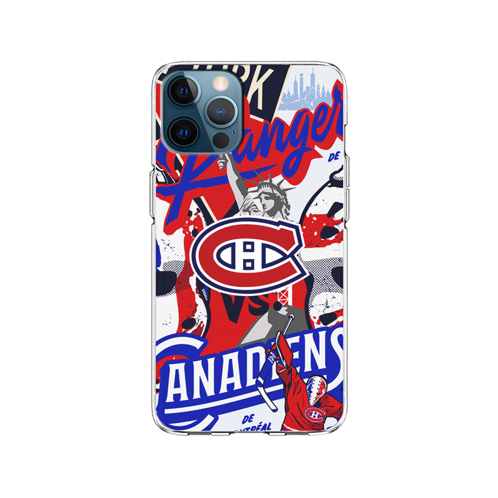 NHL Montreal Canadiens Rangers iPhone 15 Pro Case