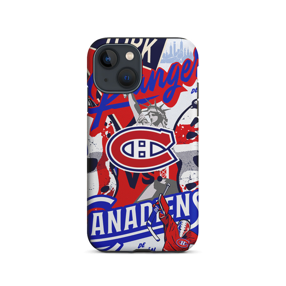 NHL Montreal Canadiens Rangers iPhone 15 Plus Case