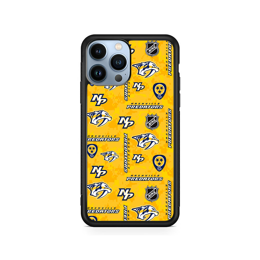 NHL Nashville Predators Pixel iPhone 15 Pro Case