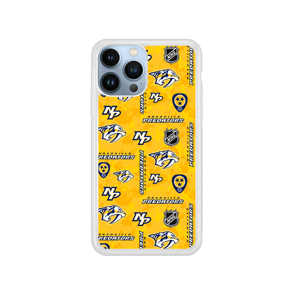 NHL Nashville Predators Pixel iPhone 15 Pro Case