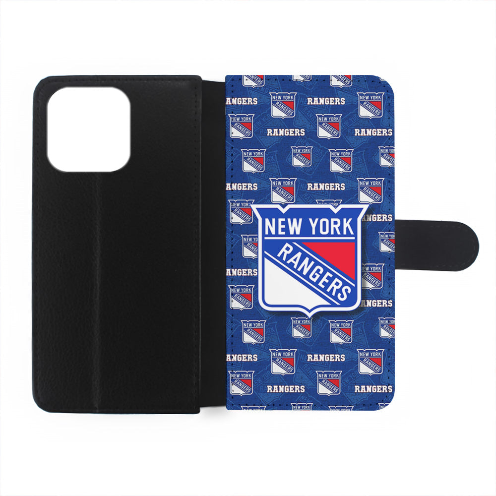 NHL New York Rangers Pattern iPhone 15 Plus Case