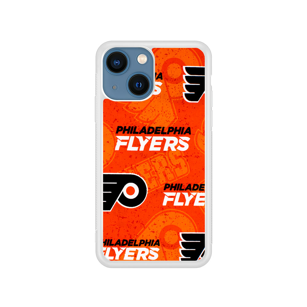 NHL Philadelphia Flyers Pattern iPhone 15 Plus Case