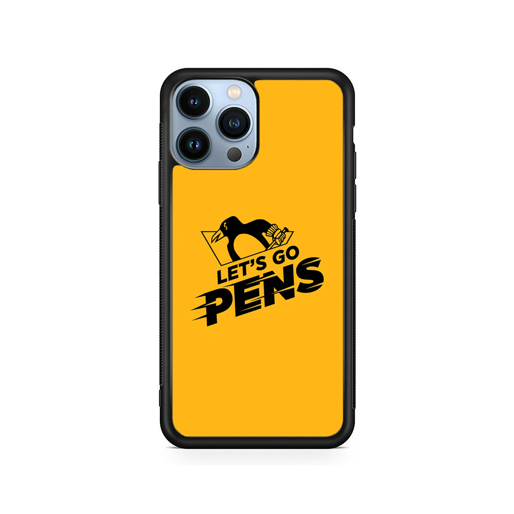 NHL Pittsburgh Penguins Let's Go iPhone 15 Pro Case