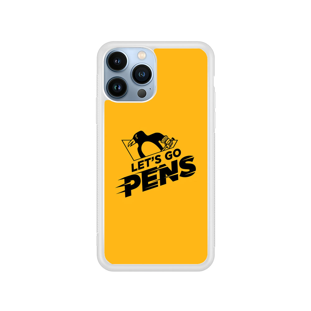 NHL Pittsburgh Penguins Let's Go iPhone 15 Pro Case