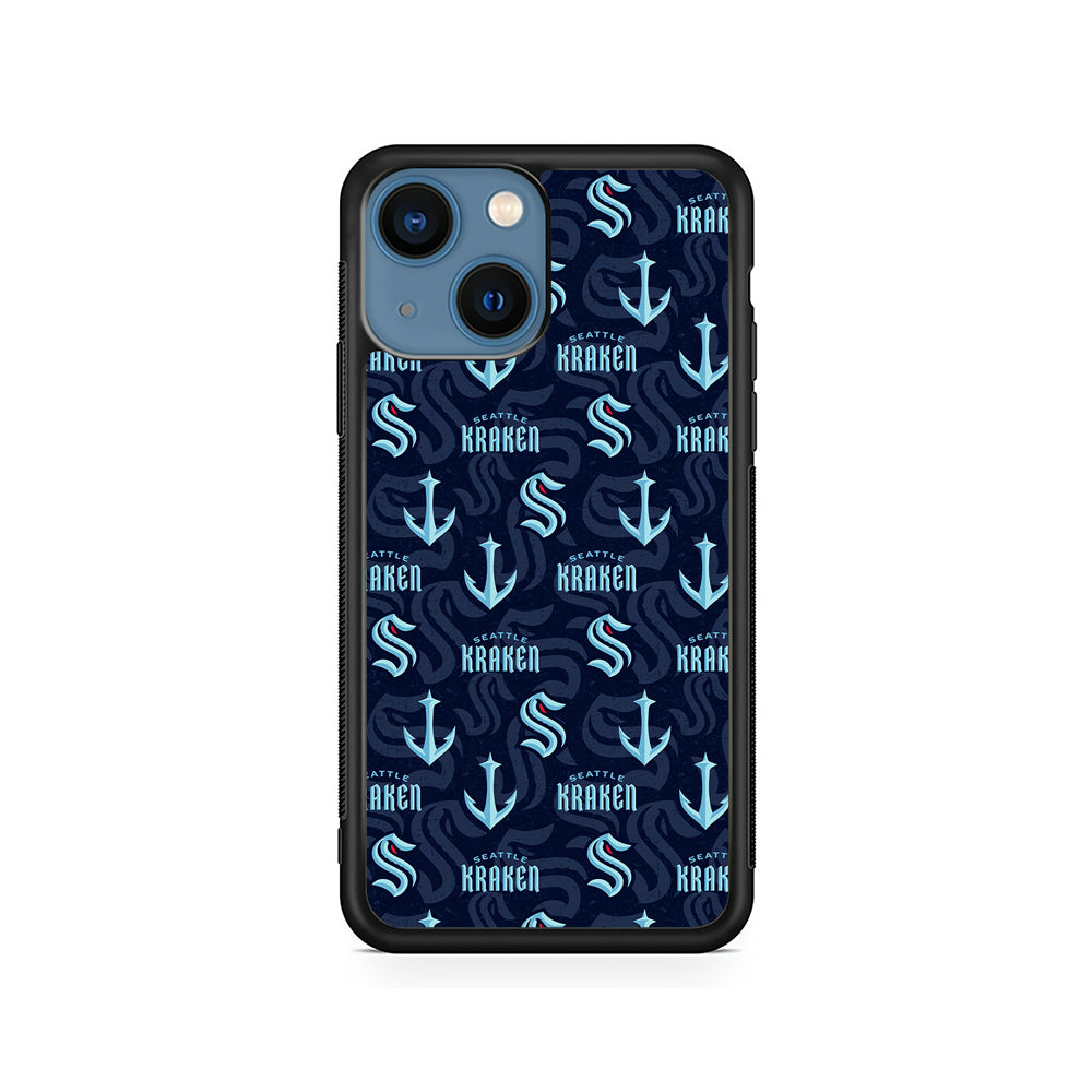 NHL Seattle Kraken Pattern iPhone 13 Mini Case