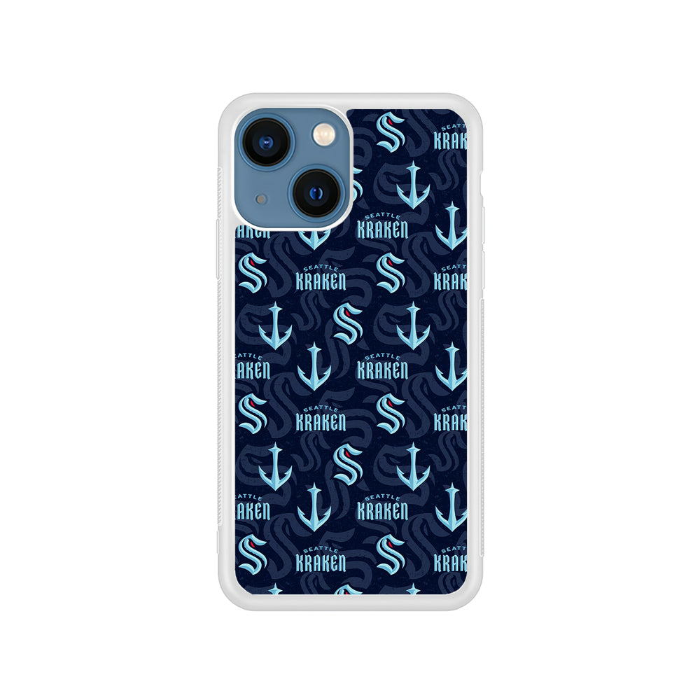 NHL Seattle Kraken Pattern iPhone 13 Mini Case