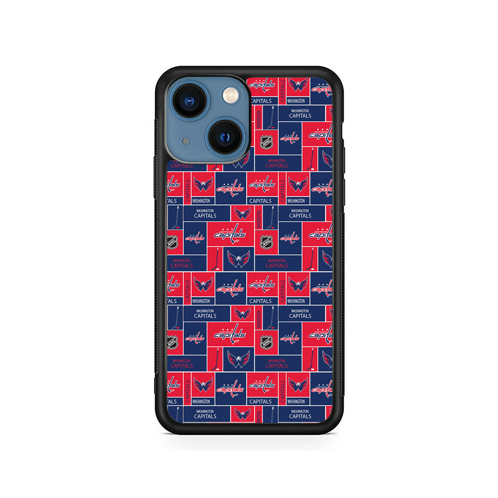 NHL Washington Capitals Pattern iPhone 15 Plus Case