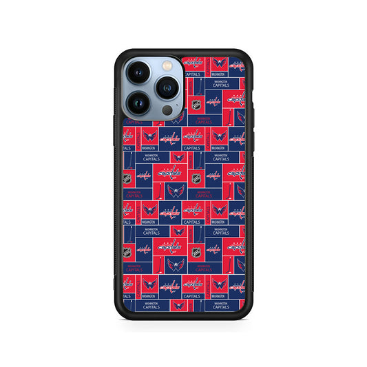 NHL Washington Capitals Pattern iPhone 14 Pro Case