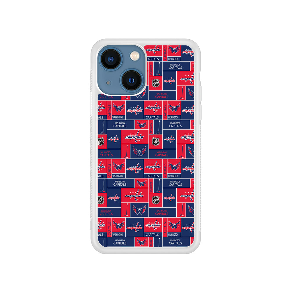 NHL Washington Capitals Pattern iPhone 15 Plus Case