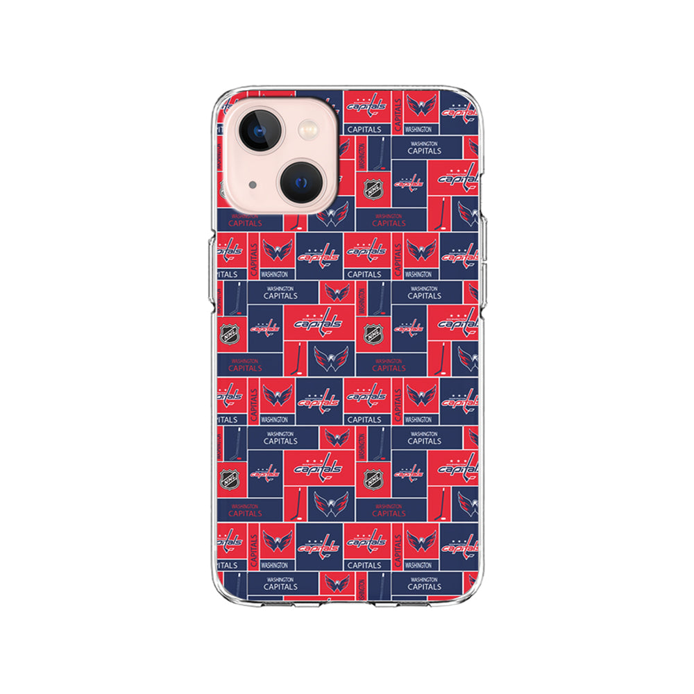 NHL Washington Capitals Pattern iPhone 15 Plus Case