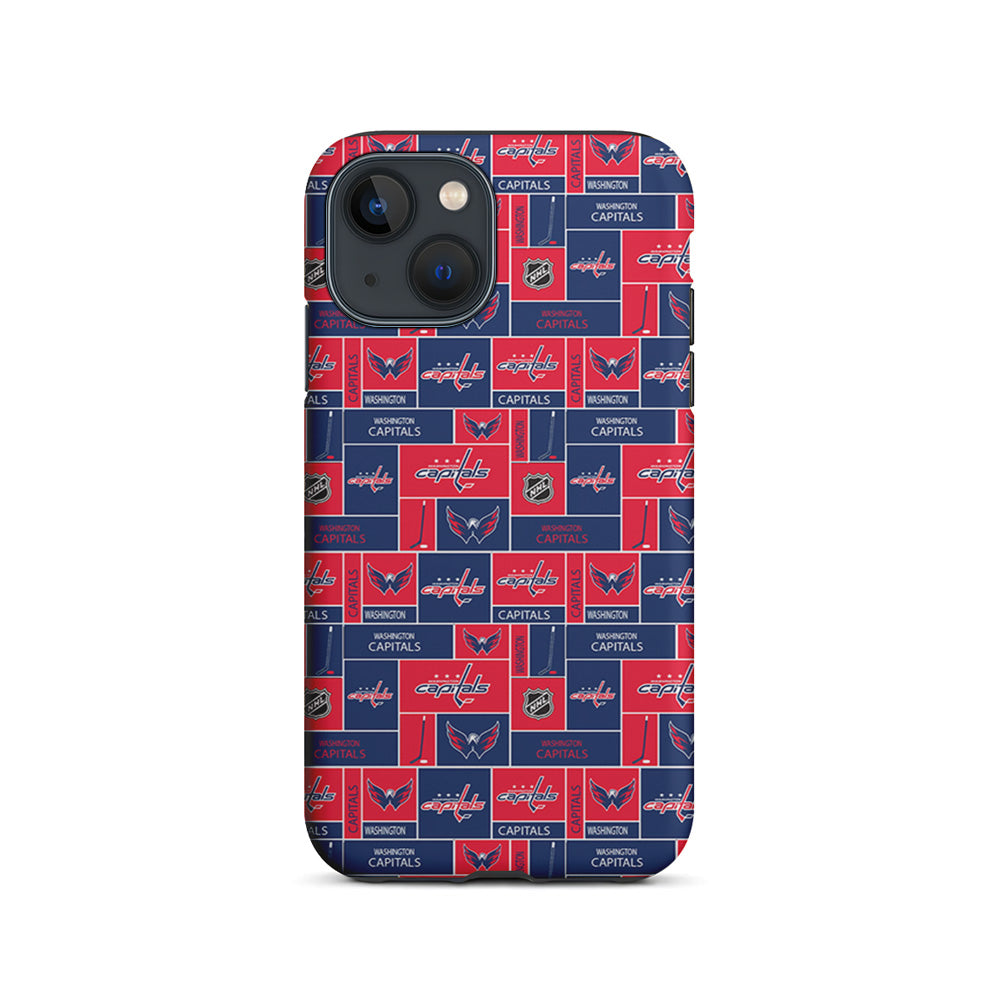 NHL Washington Capitals Pattern iPhone 15 Plus Case