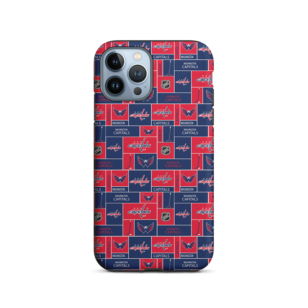 NHL Washington Capitals Pattern iPhone 14 Pro Case