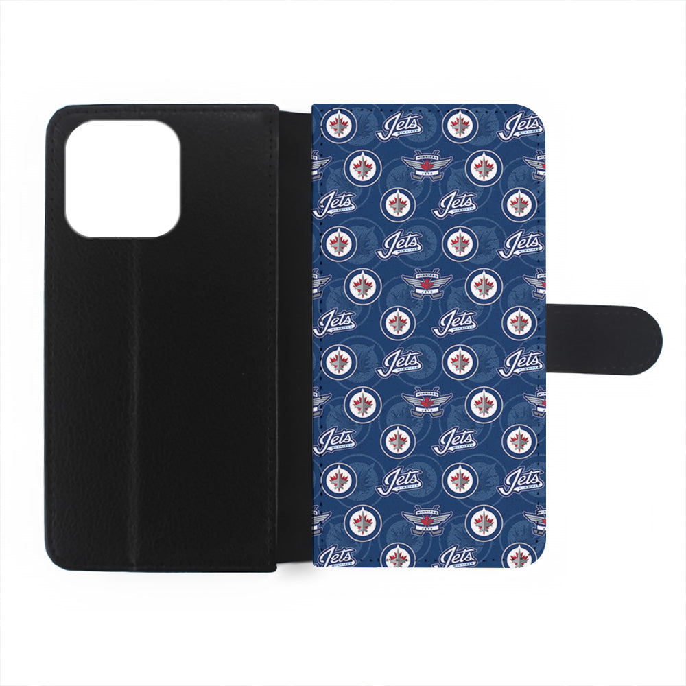 NHL Winnipeg Jets Pattern iPhone 14 Pro Case