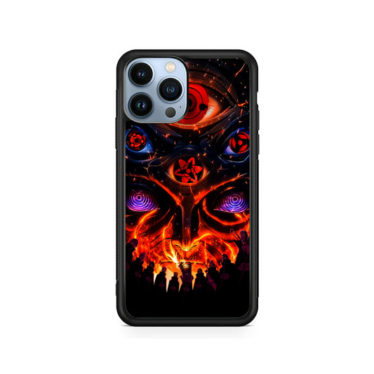 Naruto Akatsuki Clan Eyes iPhone 15 Pro Case