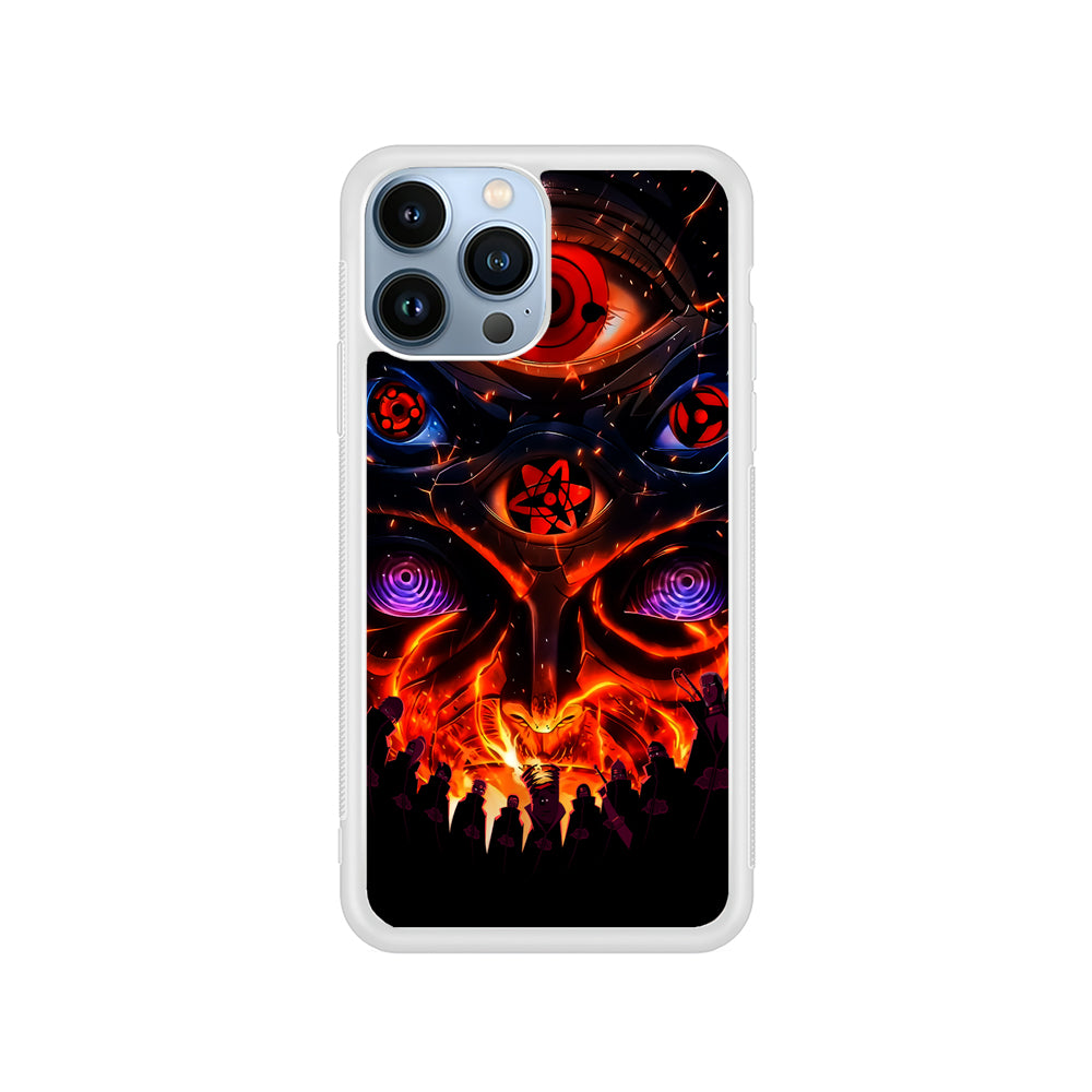 Naruto Akatsuki Clan Eyes iPhone 15 Pro Case