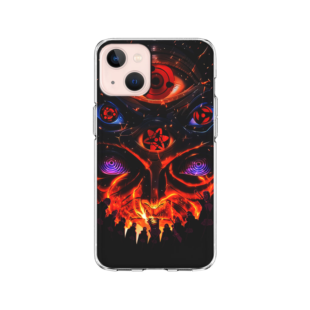 Naruto Akatsuki Clan Eyes iPhone 15 Plus Case