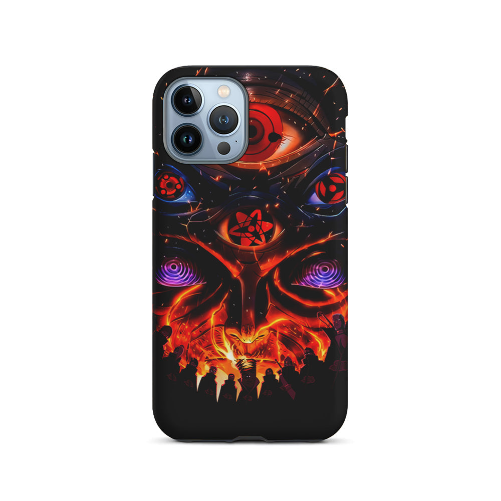 Naruto Akatsuki Clan Eyes iPhone 15 Pro Case