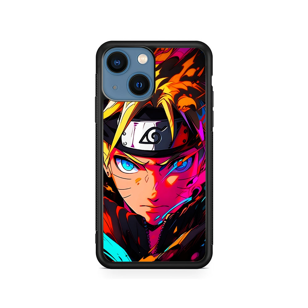 Naruto Uzumaki Colorful Art iPhone 15 Plus Case