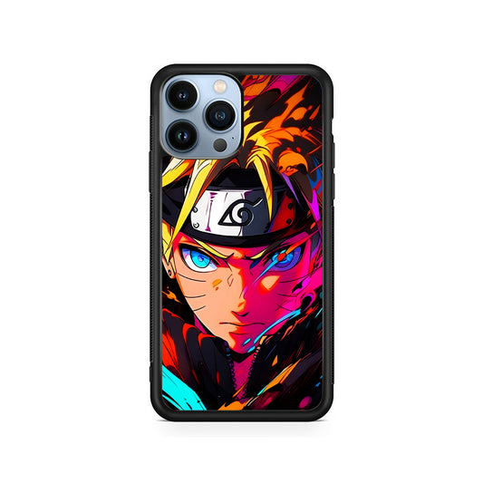 Naruto Uzumaki Colorful Art iPhone 15 Pro Case